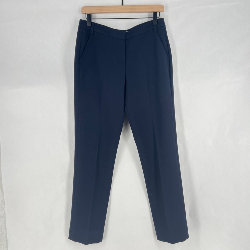 L.K.Bennett Dress Pants Womens 6β Blue Mid Rise Formal Business Straight Leg